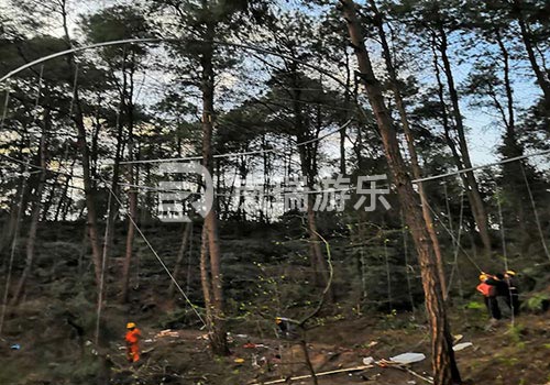 原子飛車施工現(xiàn)場